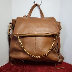 Aimee Kestenberg Brown Backpack with Gold Accents
